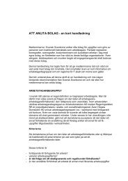 ATT ANLITA BOLAG - en kort handledning - Svensk Scenkonst