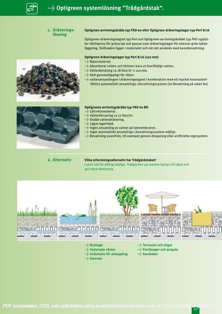 Optigreen systemlösning ”Lutande tak“. - Svenska Naturtak