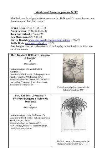 3...2013-Gratis zaad -Semences gratuites-II.pdf - Belle Époque Meise