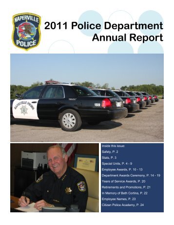2011 Police Department Annual Report - City of Naperville