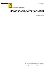 beroepscompetentieprofiel schoenhersteller - SERV