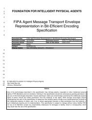 FIPA Agent Message Transport Envelope Representation in Bit ...