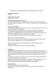 Referat fra bestyrelsesmøde i SF Aalborg den 3. dec. 2012
