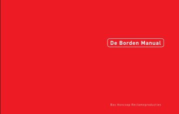 De Borden Manual - Bas Honcoop