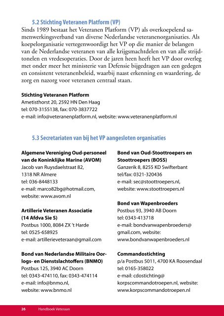 Handboek Veteraan 2012 - Veteranen-online