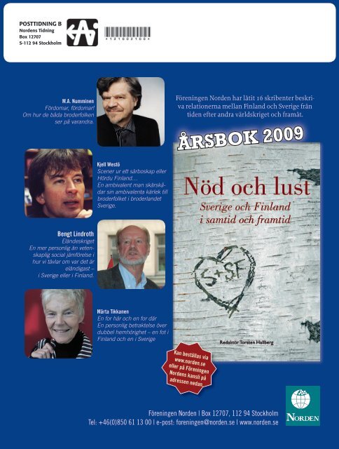 Nordens Tidning nr 3 2009 - Föreningen Norden