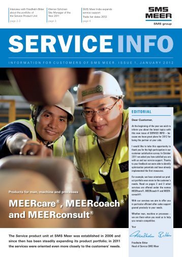 MEERcare®, MEERcoach® and MEERconsult® - SMS Meer GmbH