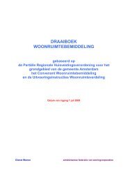 draaiboek woonruimtebemiddeling - Huurdersvereniging Amsterdam