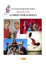 schoolbrochures (pdf) - Cultuurcentrum de Werft