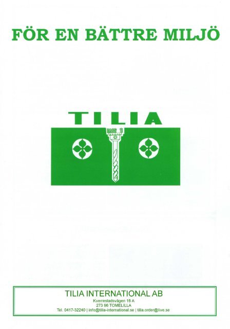 Katalog - Tilia International AB