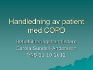 Handledning av patient med COPD