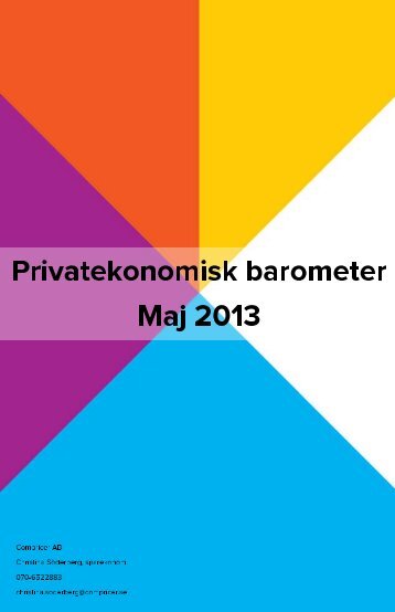 Ladda ned privatekonomisk barometer för maj 2013 - Compricer.se