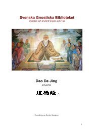 Tao Te Ching - Svenska Gnostiska Biblioteket