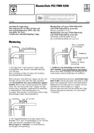 Blandarfäste PEX FMM 9206 Montering - RSK Databasen