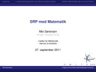 Slides fra oplæget om matematik - Ungdommens ...