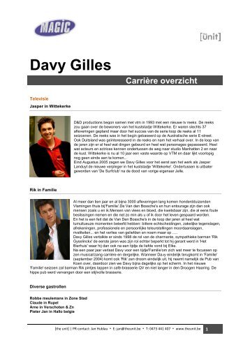 Davy Gilles - the unit