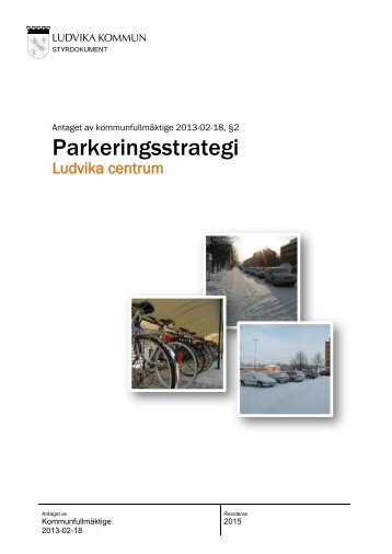 Parkeringsstrategi Ludvika centrum