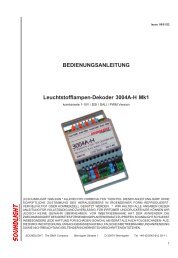 BEDIENUNGSANLEITUNG Leuchtstofflampen-Dekoder 3004A-H Mk1