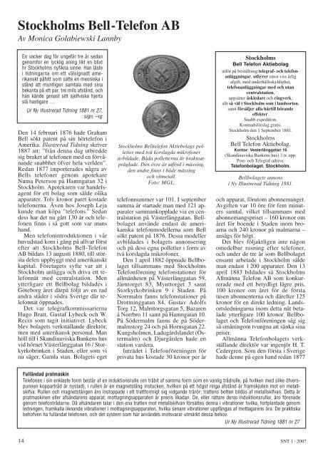 FEBRUARI 1 • 2007 - Svenska Numismatiska Föreningen