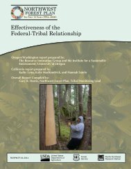 Effectiveness of the Federal-Tribal Relationship - Regional ...