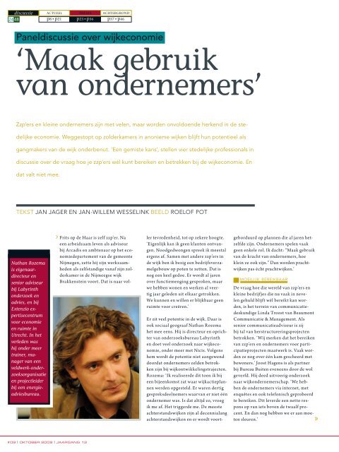 'Maak gebruik van ondernemers' - Labyrinth Onderzoek & Advies