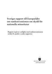 Klicka här för att läsa Sveriges rapport till Europarådet om ...