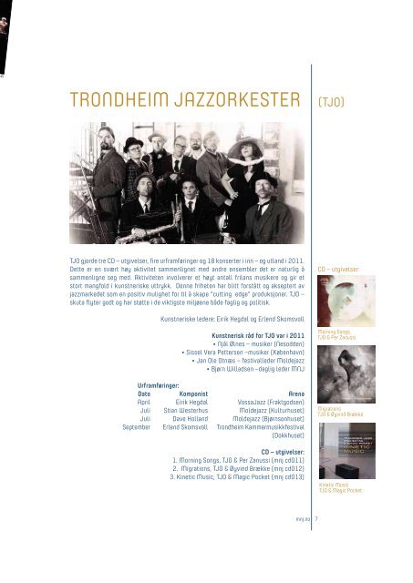 Årsmelding 2011 - Midtnorsk jazzsenter