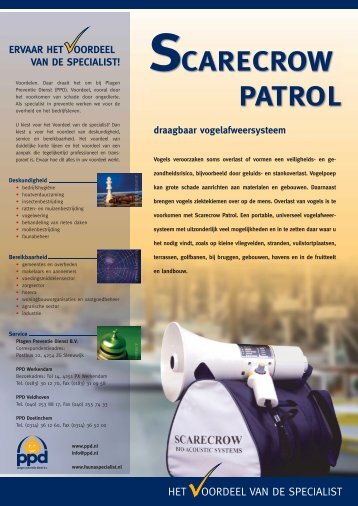 SCARECROW PATROL - Plaagen Preventie Dienst