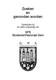 brochure - Dienst StudentenActiviteiten - Universiteit Gent