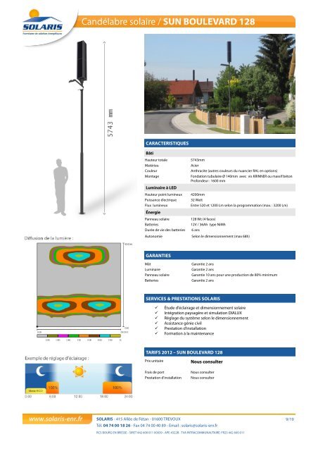 Mobilier urbain solaire - Solaris