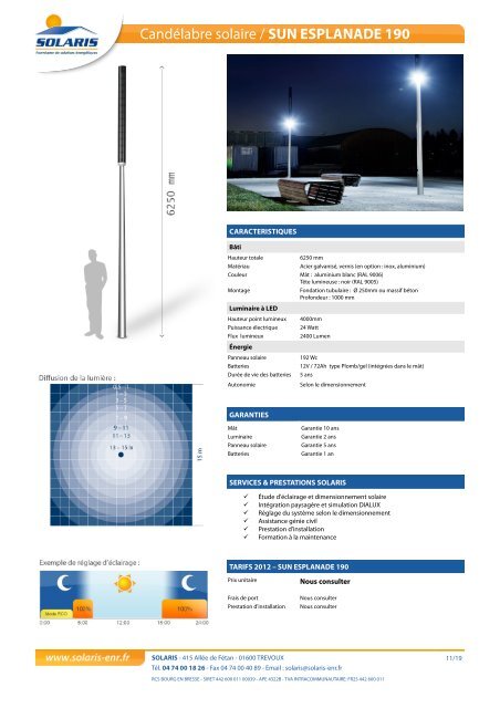 Mobilier urbain solaire - Solaris