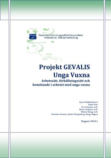 Projekt Gevalis unga vuxna - Samverkan i Västra Götaland-Startsida