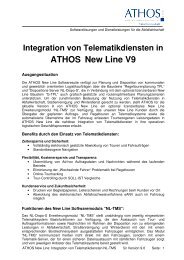 Integration von Telematikdiensten in ATHOS New Line V9