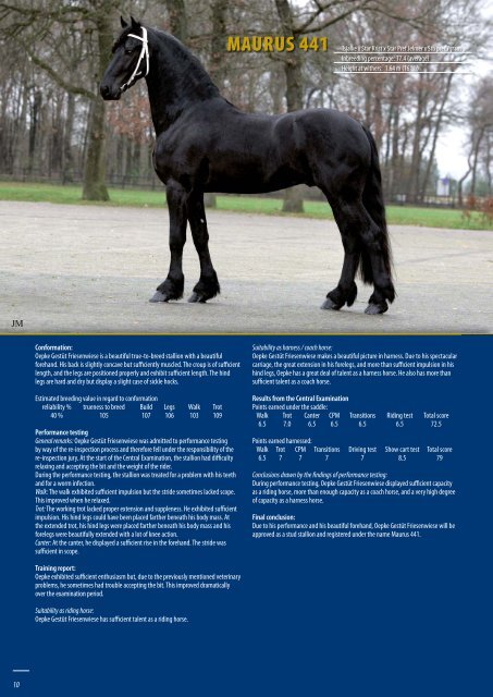 Foal report studbook stallions registered in 2006