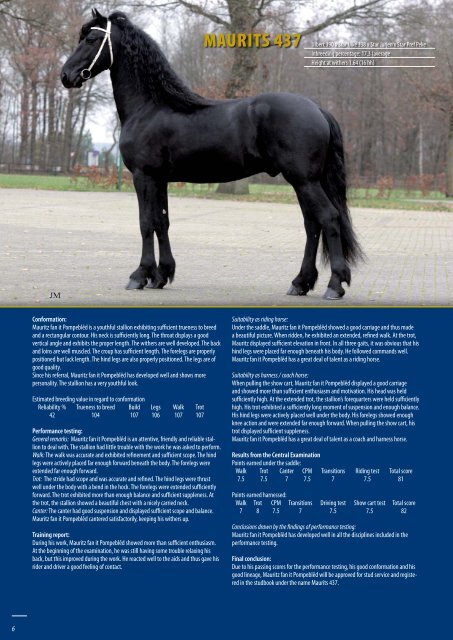 Foal report studbook stallions registered in 2006