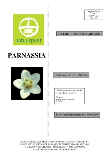 Parnassia n°1 - 2011 - Natuurpunt Westkust