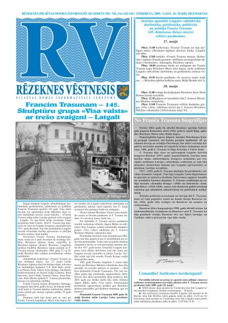 rçzeknes vçstnesis - Rezekne