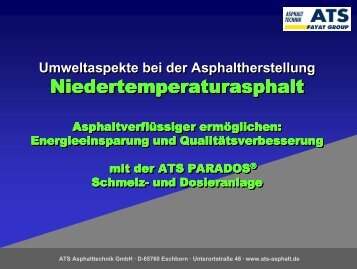 und Dosieranlage ( - ATS Asphalttechnik Gmbh