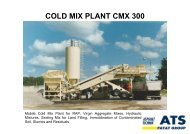 Hypermobile Cold Mix Plant CMX 300