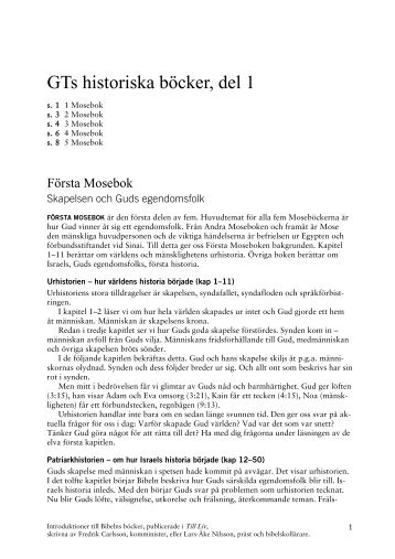1-5 Moseboken - Till Liv