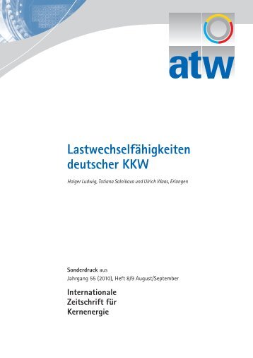 Lastwechselfähigkeiten deutscher KKW - VGB PowerTech