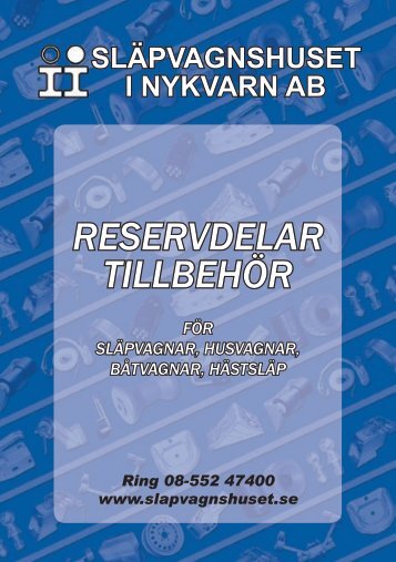 Tillbehörskatalog - Släpvagnshuset i Nykvarn AB