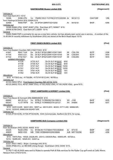 SOUTH EASTERN NEWS SHEET 2002 - The PSV Circle Website