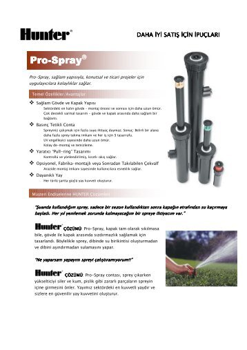 Pro-Spray - Hunter Industries