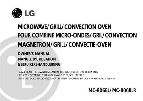 microwave/grill/convection oven four combine micro-ondes/gril ...