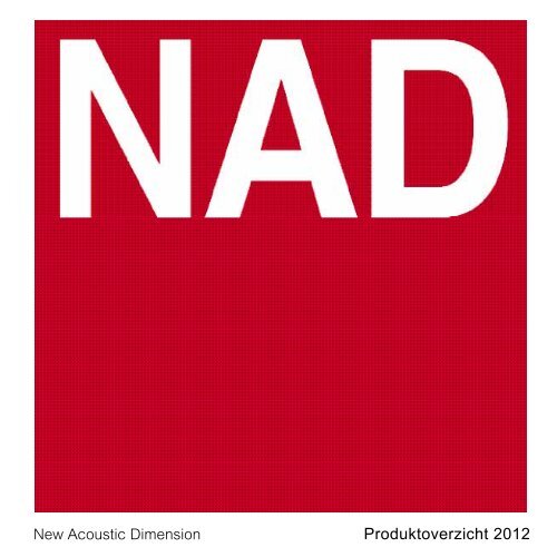 NAD Brochure 2012 Nederlands