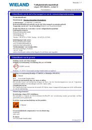 Veiligheidsinformatieblad - Wieland Edelmetalle