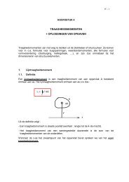 traagheidsmomenten + oplossingen van opgaven - Sint-Lucas