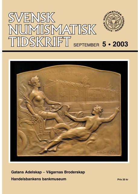 SEPTEMBER 5 • 2003 - Svenska Numismatiska Föreningen