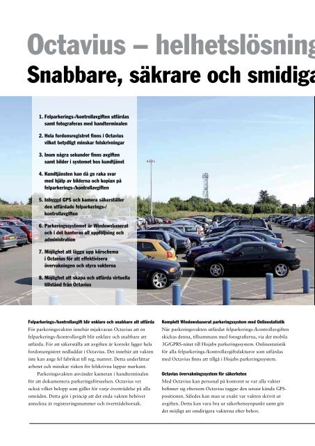 Stockholm Parkering en del av Stockholm Stads utveckling. - Svepark